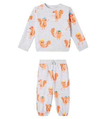 Printed cotton sweatshirt and sweatpants set | Stella McCartney Kids