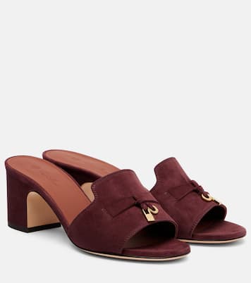 Mules Summer Charms 55 in suede | Loro Piana
