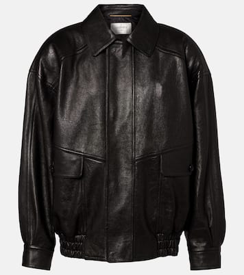 大廓形皮革夹克  | Saint Laurent
