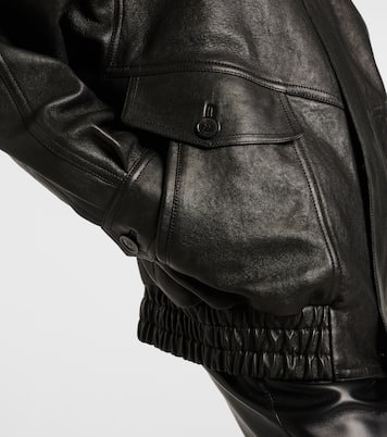 大廓形皮革夹克  | Saint Laurent
