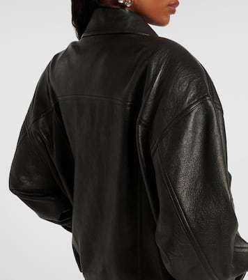 大廓形皮革夹克  | Saint Laurent