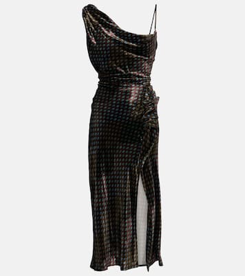 Asymmetric printed gown | Dries Van Noten