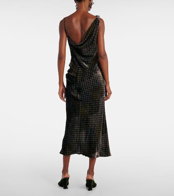 Asymmetric printed gown | Dries Van Noten