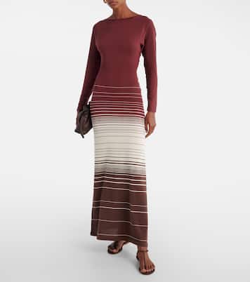 Idun striped cotton-blend maxi dress | Faithfull