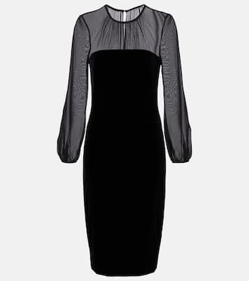 Carl embellished silk velvet midi dress | Max Mara