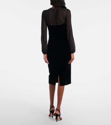 Carl embellished silk velvet midi dress | Max Mara