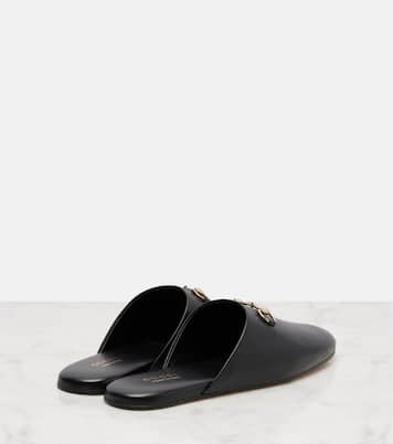 Slippers Annette Horsebit aus Leder | Gucci