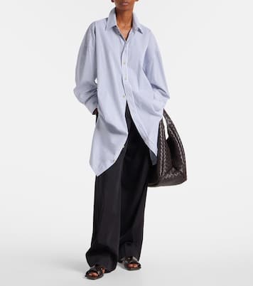 Striped cotton poplin shirt | Bottega Veneta