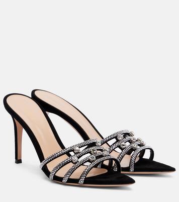 85 embellished suede mules | Gianvito Rossi