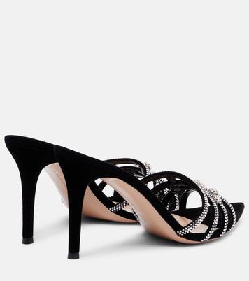 85 embellished suede mules | Gianvito Rossi