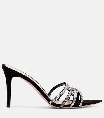 85 embellished suede mules | Gianvito Rossi