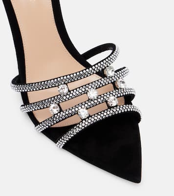 85 embellished suede mules | Gianvito Rossi