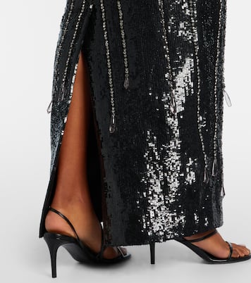 Chandelier embellished gown | Clio Peppiatt