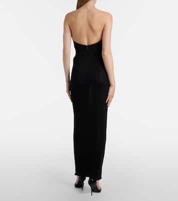 Sheer 저지 칵테일 드레스 | Alaïa