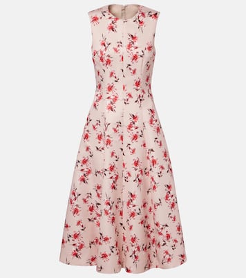 Mara floral faille taffeta midi dress | Emilia Wickstead
