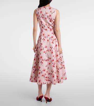 Mara floral faille taffeta midi dress | Emilia Wickstead