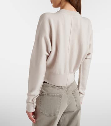Blouson cashmere-blend cardigan | Extreme Cashmere
