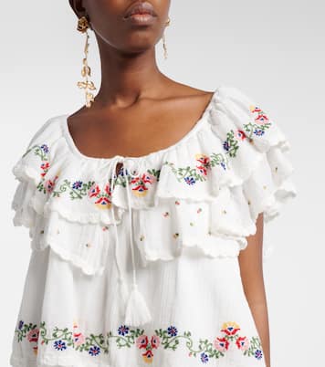 Leilani embroidered cotton minidress | Rixo