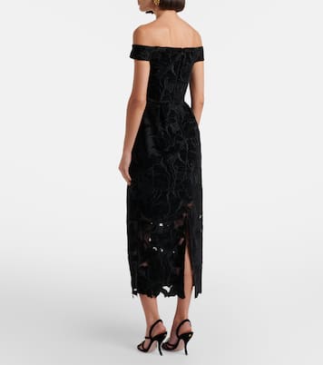 Cocktailkleid aus Samt und Tüll | Erdem