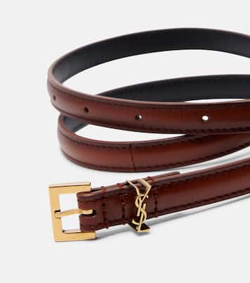 Cassandre leather belt | Saint Laurent
