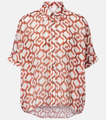 Ariete printed cotton and silk shirt | Max Mara