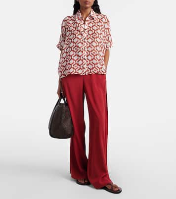Ariete printed cotton and silk shirt | Max Mara