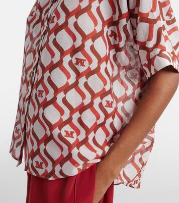 Ariete printed cotton and silk shirt | Max Mara