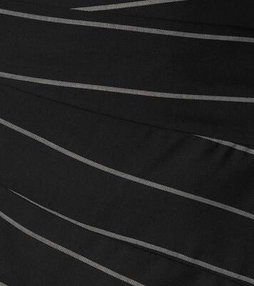 Asymmetric wool midi skirt | Monse
