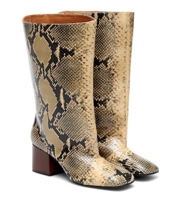 Botas de piel efecto serpiente | Marni