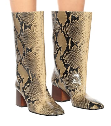 Botas de piel efecto serpiente | Marni