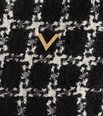 Valentino checked wool-blend tweed minidress | Valentino