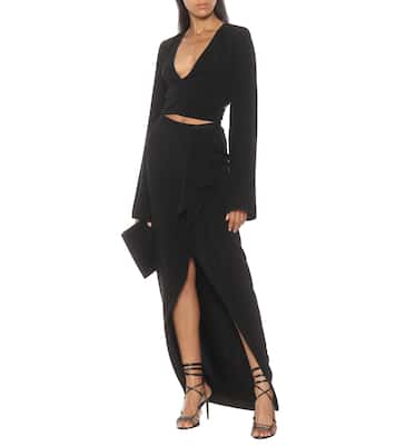 Falda midi Grace de punto fino | Rick Owens