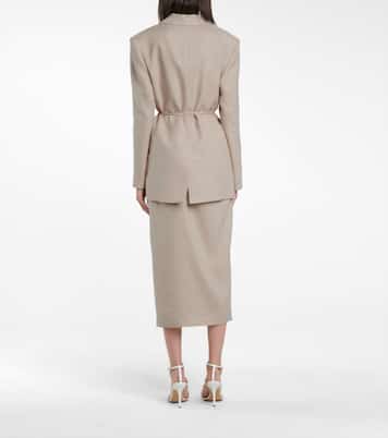 Arbor belted linen-blend blazer | Altuzarra