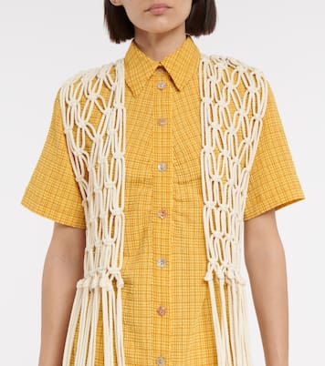 Chaleco Thuza de macramé | Nanushka