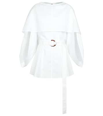 Belted cotton minidress | JW Anderson