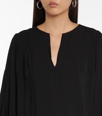 Eliza pintucked blouse | Velvet