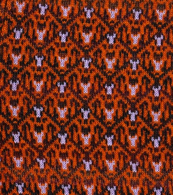 Patterned wool-blend leggings | Paade Mode