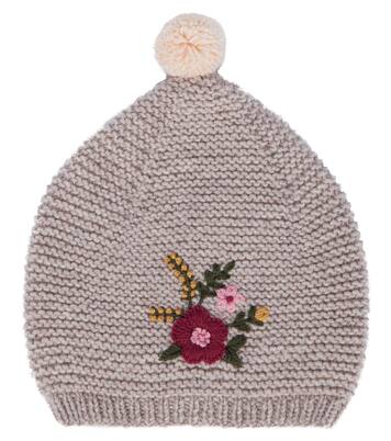 Thyone embroidered beanie | Caramel