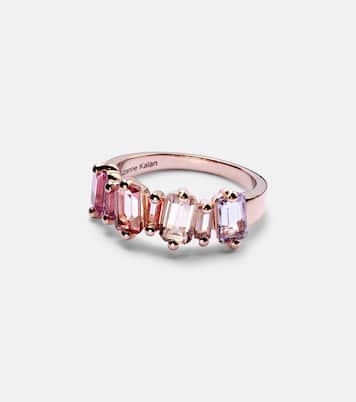 Bague en or rose 14 ct et topazes | Suzanne Kalan