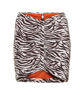 Geraldina zebra-print miniskirt | Reina Olga