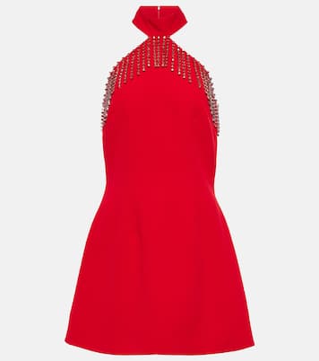 Miniabito in crêpe con cristalli | Christopher Kane