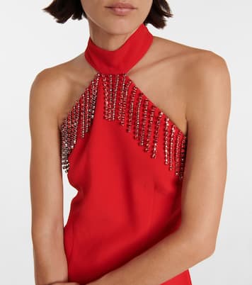 Miniabito in crêpe con cristalli | Christopher Kane