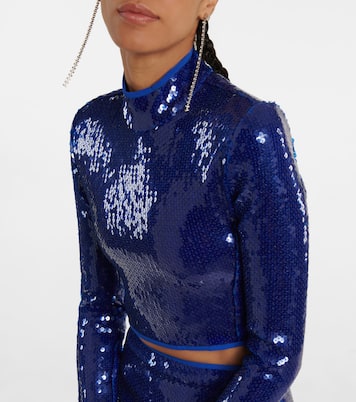 Crop top de lentejuelas | David Koma