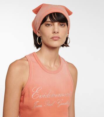 Berretto in maglia di cotone con glitter | Jean Paul Gaultier