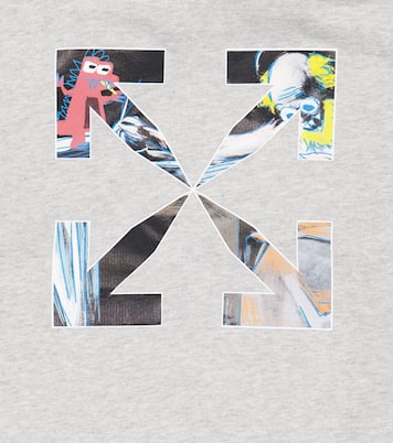 Sweat-shirt à capuche en coton à logo | Off-White Kids