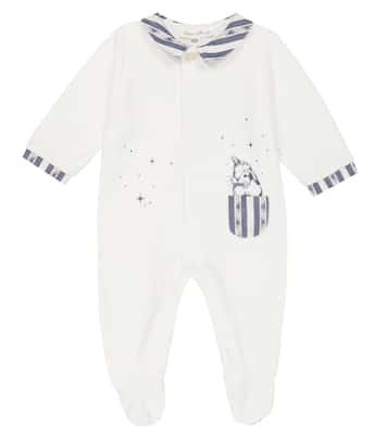 Baby - Tutina in velluto con stampa | Tartine et Chocolat