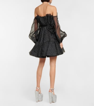 Miniabito in seta con scollo bardot | Giambattista Valli