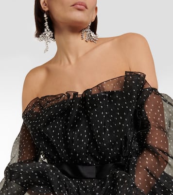Miniabito in seta con scollo bardot | Giambattista Valli
