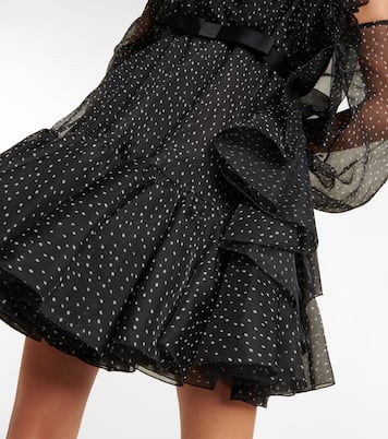 Miniabito in seta con scollo bardot | Giambattista Valli