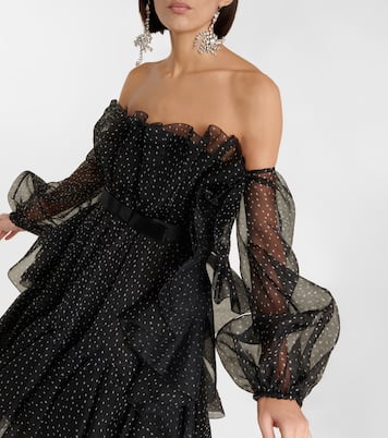 Miniabito in seta con scollo bardot | Giambattista Valli